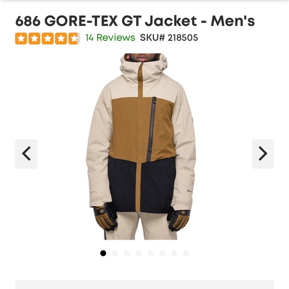 686 Men Gore Tex Ski Snowboard Shell Jacket XL worn once - Picture 6 of 10